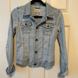 Abercrombie Distressed Jean Jacket